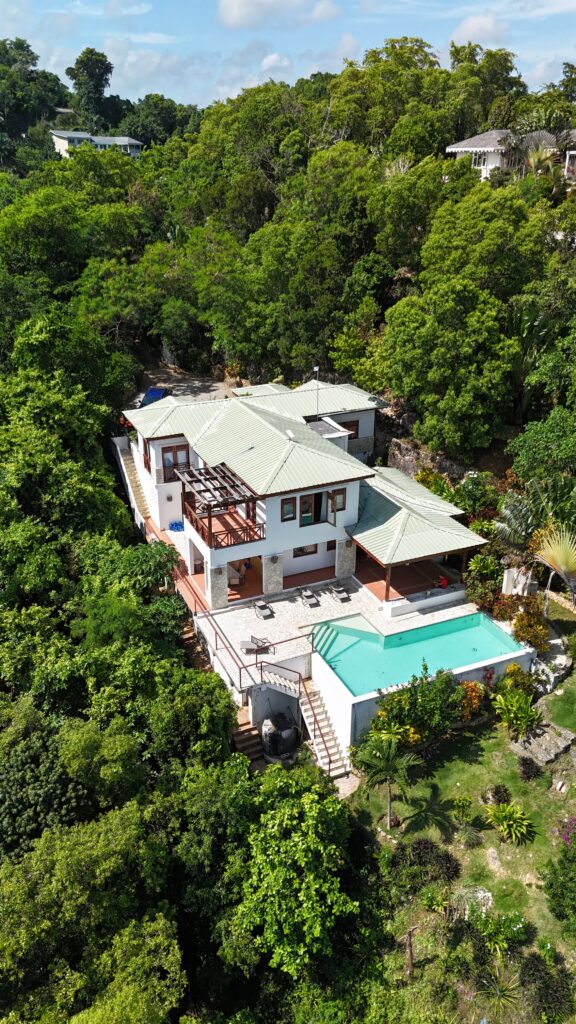 Vista aérea de la naturaleza en Las Terrenas